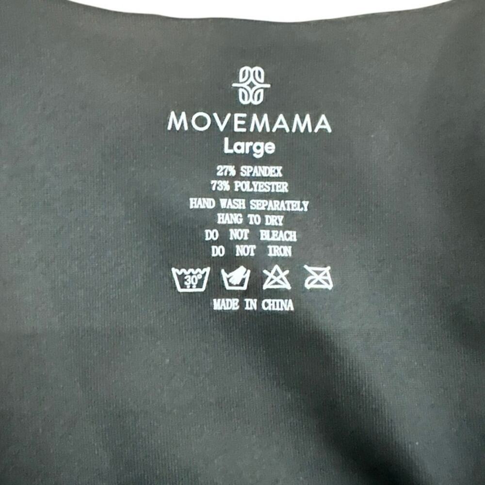 Movemama Ribbed Nursing Swimsuit Black White Scattered Dot One Piece L - Picture 4 of 9